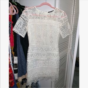 Gianni Bini White Lace Dress